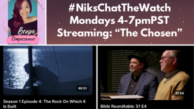 #NiksChatTheWatch Mondays 4-7pmPST: “The Chosen”